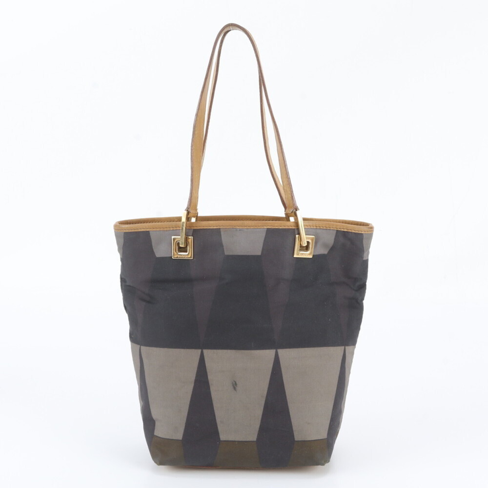 Gucci Geometric Pattern 002 9099 Leather Nylon Tote Bag Shoulder Handbag for ...